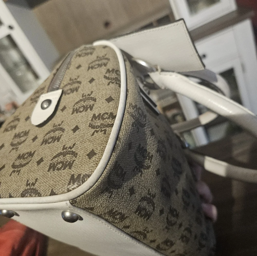 MCM Munchen Mini Bowler Bag - Picture 12 of 16